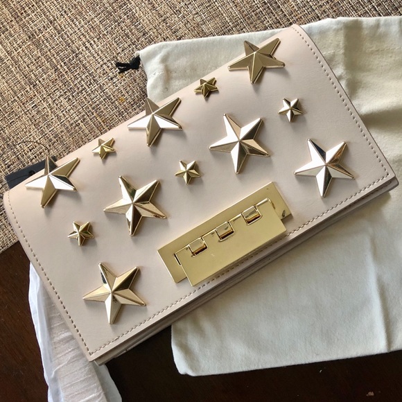 Zac Posen Earthette Embellished Leather Clutch - Picture 2 of 6